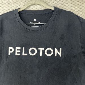 Peloton Black Graphic T-Shirt Crew Neck‎ Short Sleeve Top Medium
